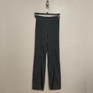 Chic Pleated Houndstooth Patterned (High-Waist) Dress Pants